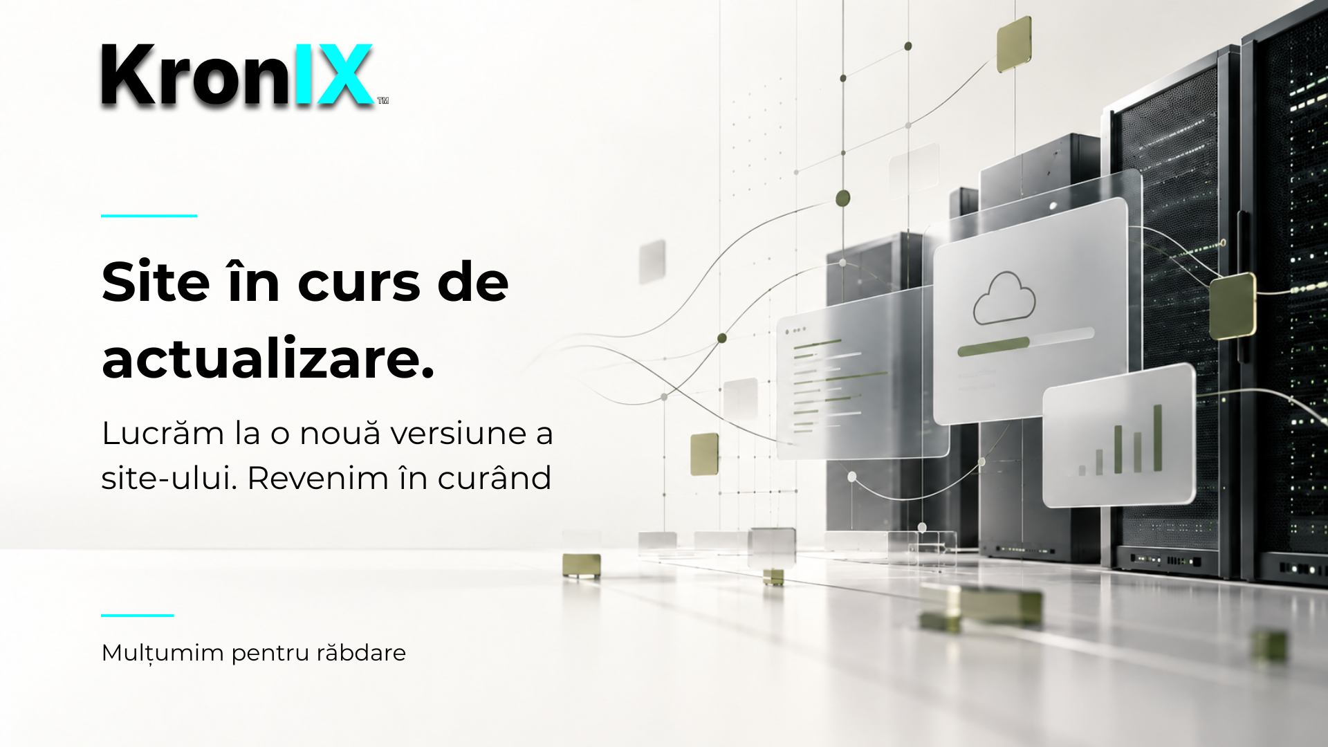 KronIX — Site în curs de actualizare. Lucrăm la o nouă versiune a site-ului. Revenim în curând.